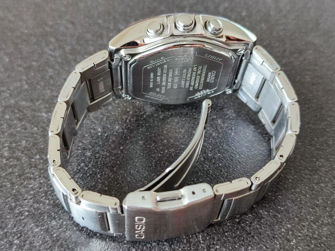 Casio edifice hotsell thermometer dual chrono