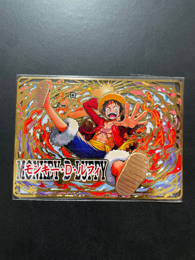 26th Anniversary One Piece CCG - Gold Luffy, Hobbies & Toys, Toys ...