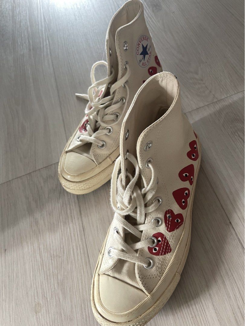 Cdg converse high cheap multi heart
