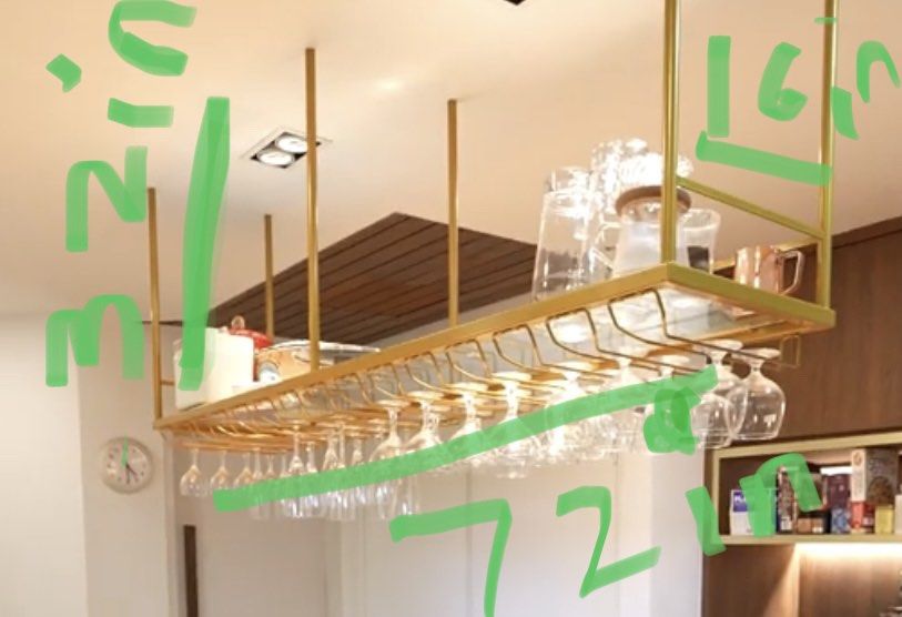 Ceiling Bar Rack, Furniture & Home Living, Home Decor, Other Home Decor ...