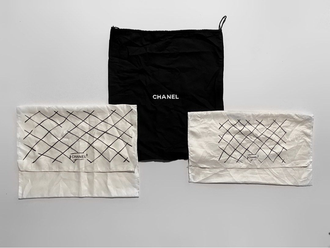 Chanel Dust bags (Category: Luxury Bags & Wallets) located in Bacolod City. Submitted by bt_ph (Listing ID 1241954057, Image 1). Description: Chanel dust bags SOLD AS PACK Dimensions are included to each pic all items in good to excellent condition some might need some washes No runs No holes No other issues All thrifted.