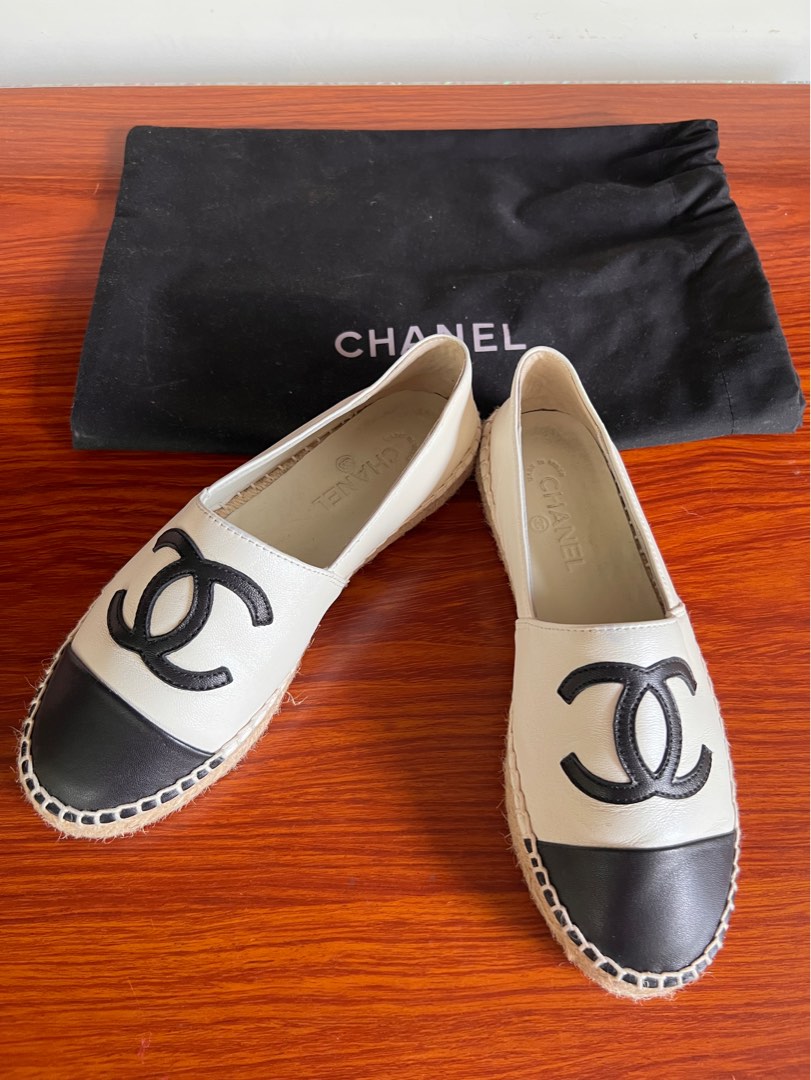 Chanel Espadrilles with serial number (US size 6), Women's Fashion ...