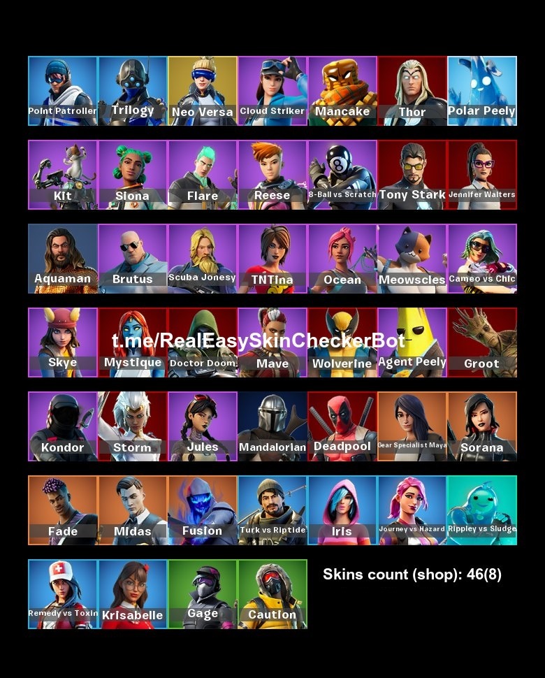 【Cheapest】Fortnite Account Level:753 with 46Skins【F012】, Video Gaming ...