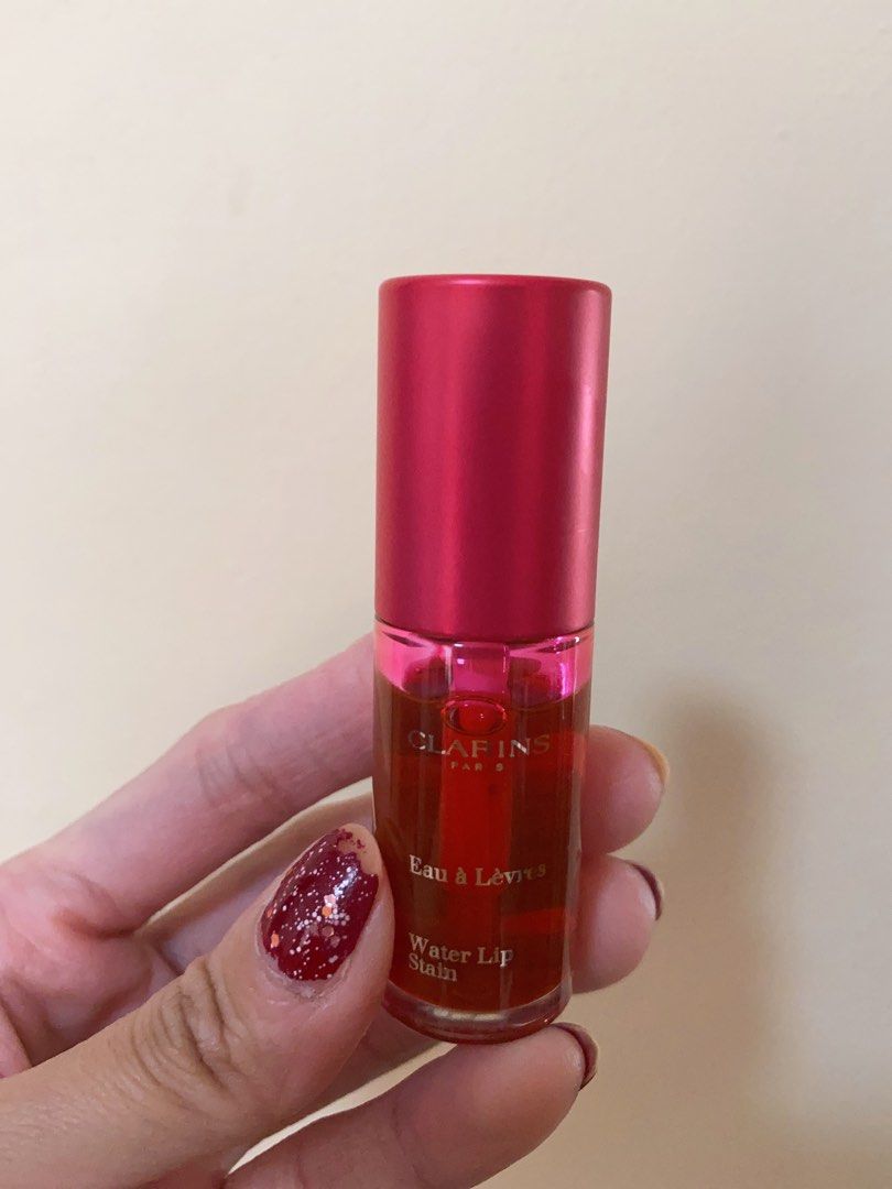 Clarins water lip stain (01 Rose water) on Carousell