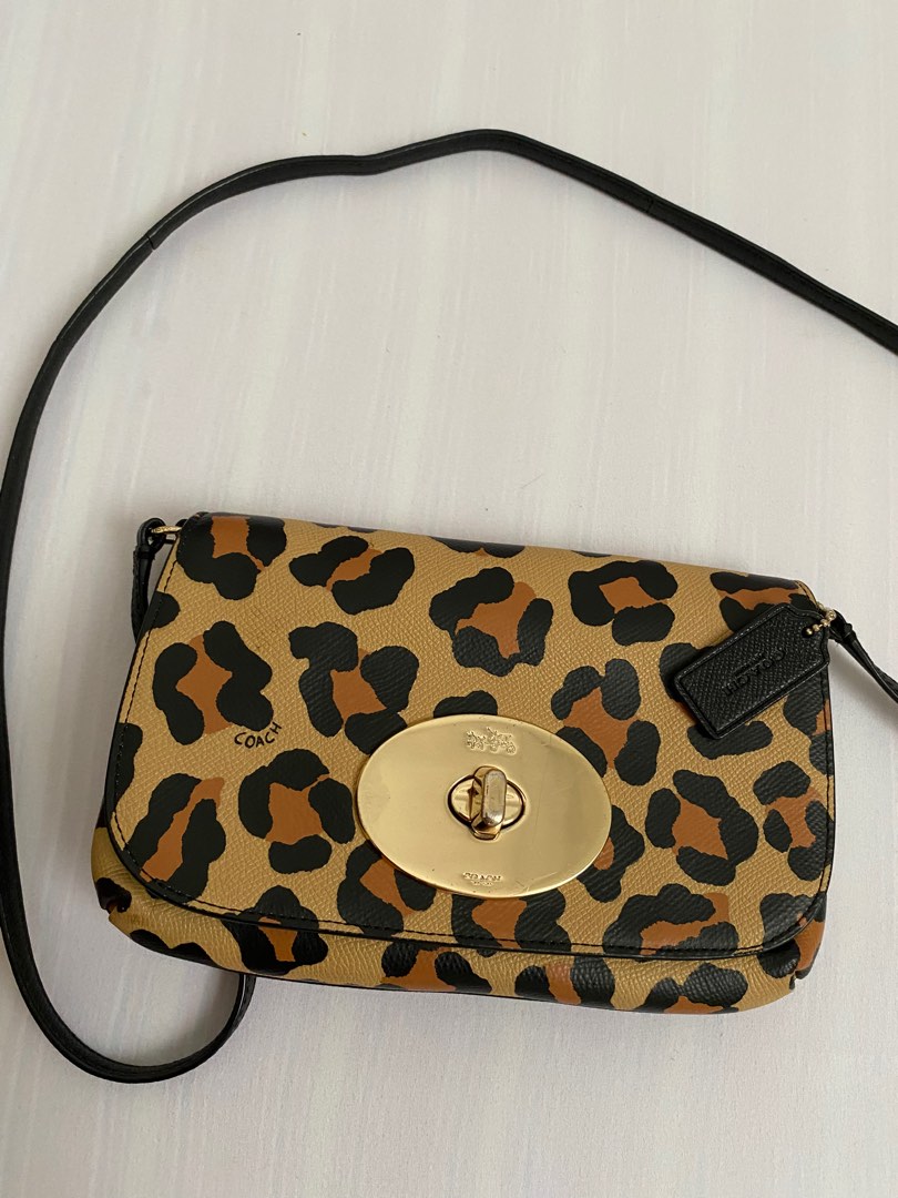 Coach best sale cheetah crossbody