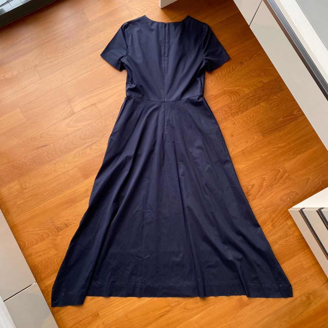 SALE COS Navy Blue High Low Cocoon Dress Women s Fashion