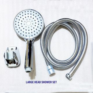 Cremona Shower Head Sets (chrome electroplated) -- with Hose and Holder