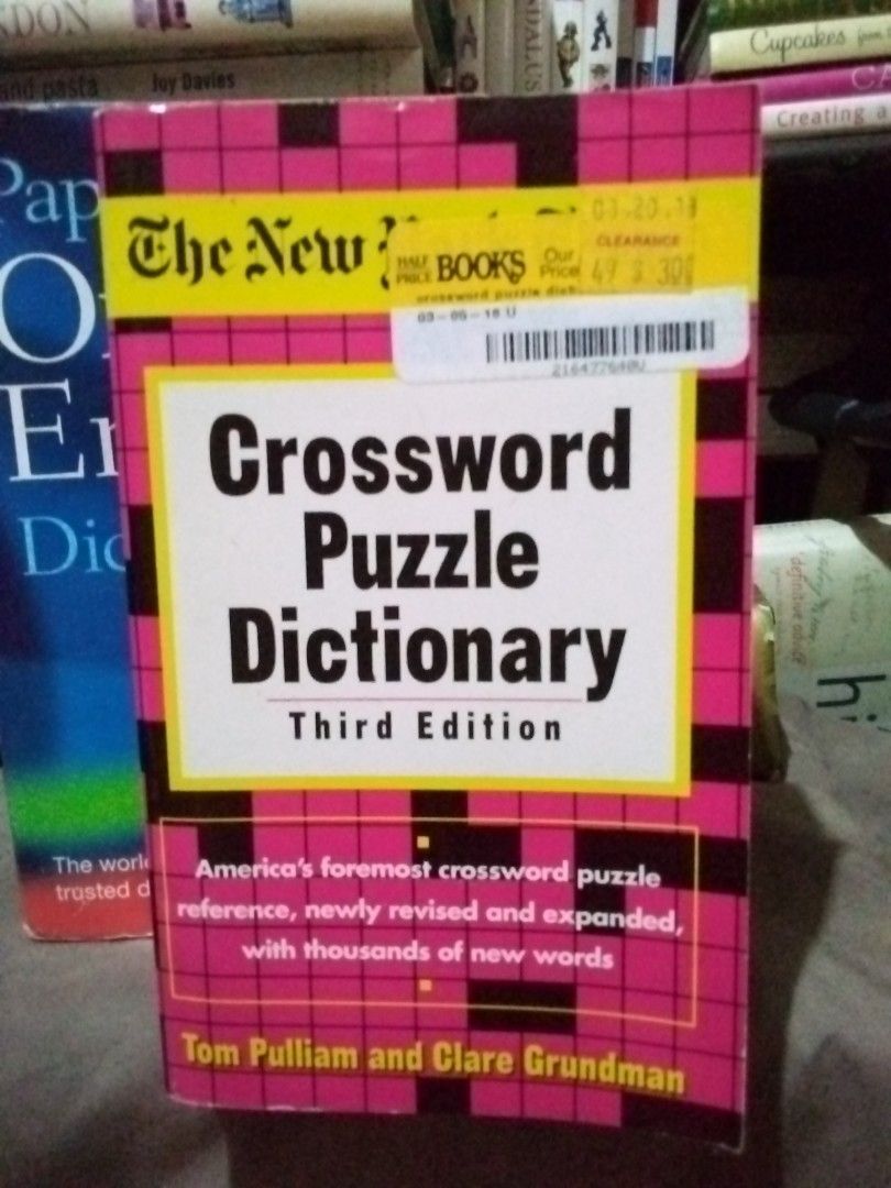 Crossword Puzzle Dictionary on Carousell Crossword Puzzle Dictionary on Carousell