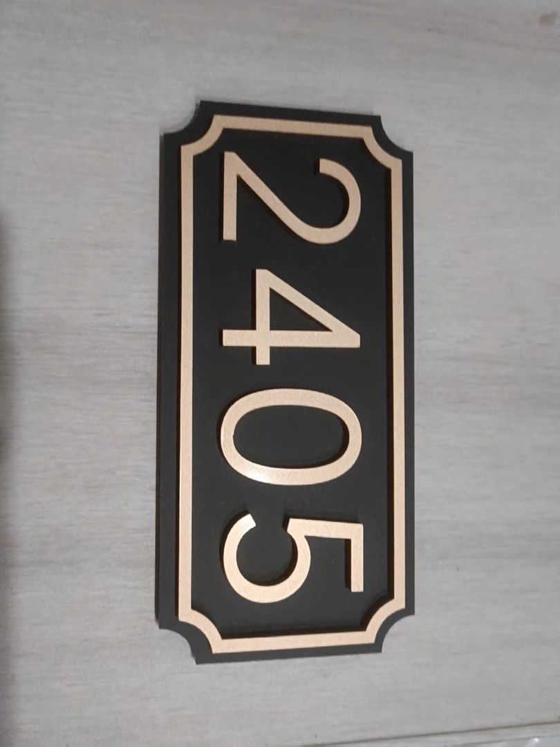 Customised Unit Sign Customised door sign/unit number signage ...