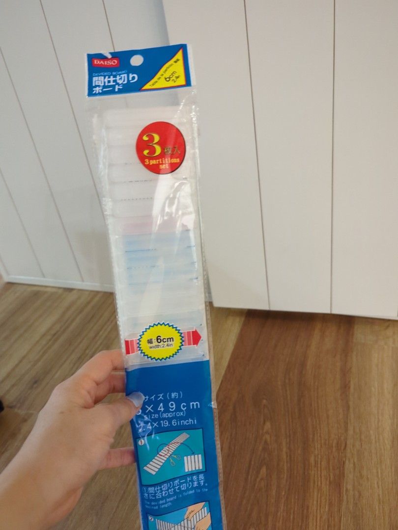 Daiso Drawer Organizer Transparent, Furniture & Home Living, Home