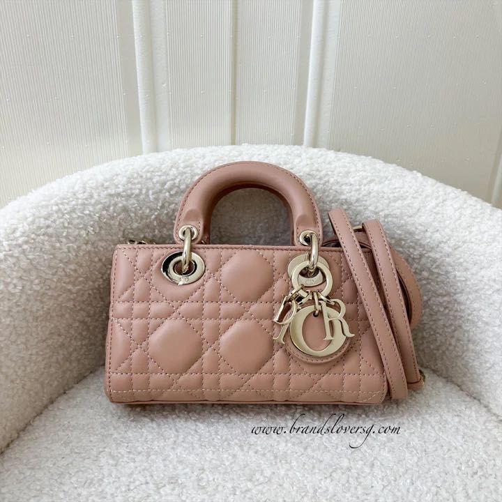 Dior - Lady Dior Micro Bag Ethereal Pink Cannage Lambskin - Women