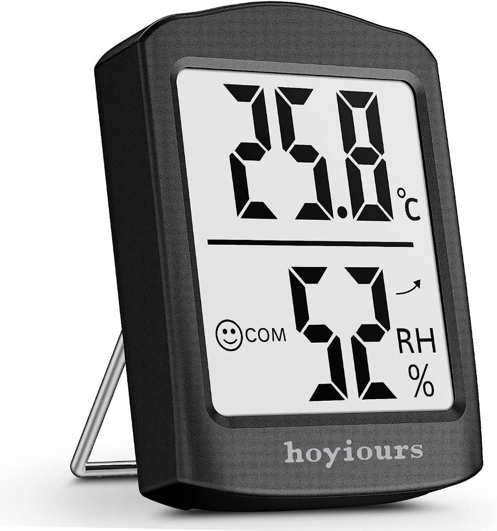 Mini Hygrometer, Small Digital Thermometer Hygrometer Detecter Indoor Outdoor  Humidity Meter Gauge For Car Greenhouse Home Basement Thermometer(1pc)