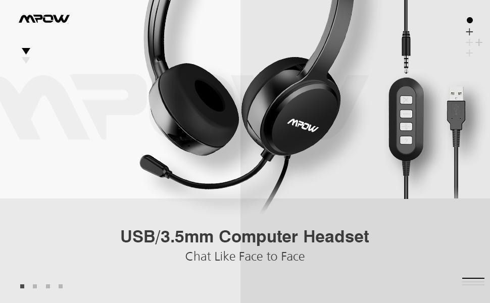 Mpow wired computer headset model pa071a deals
