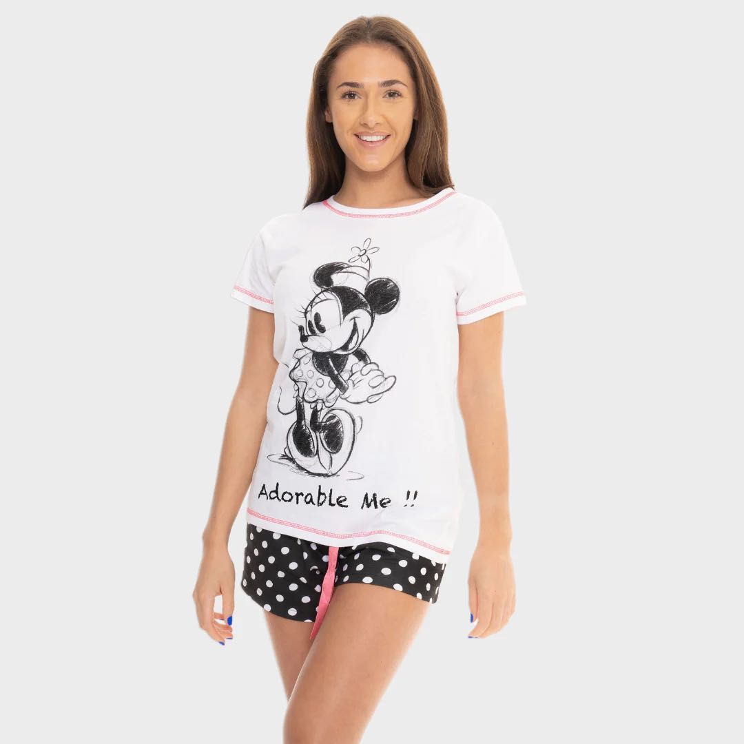Disney Minnie 迪士尼米妮成人女裝短袖套裝家居服睡衣, 女裝, 連身裙