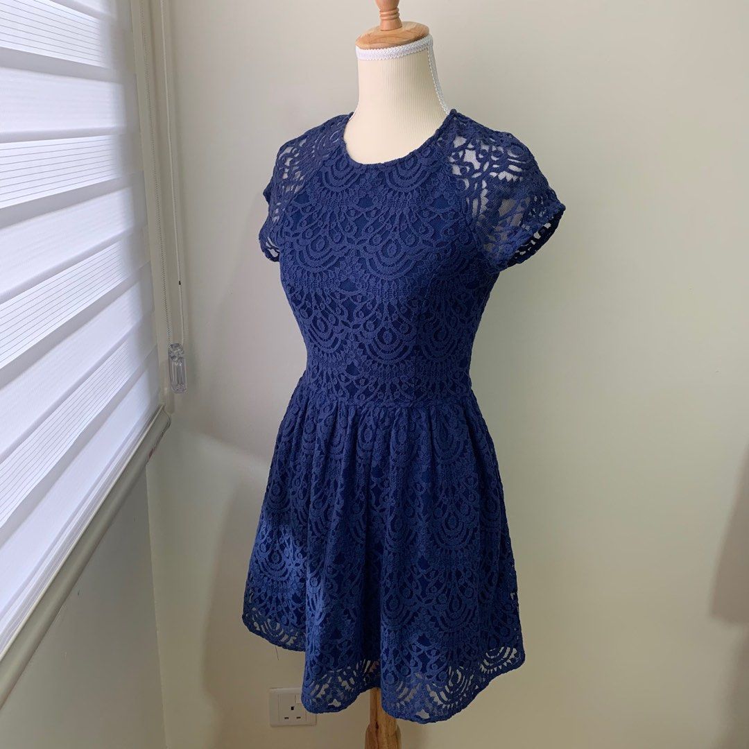 Divided H M Navy Lace Dress Women s Fashion Dresses Sets