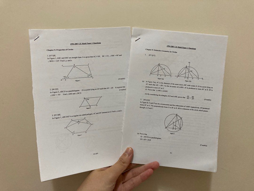 Dse maths by topic past paper carousell