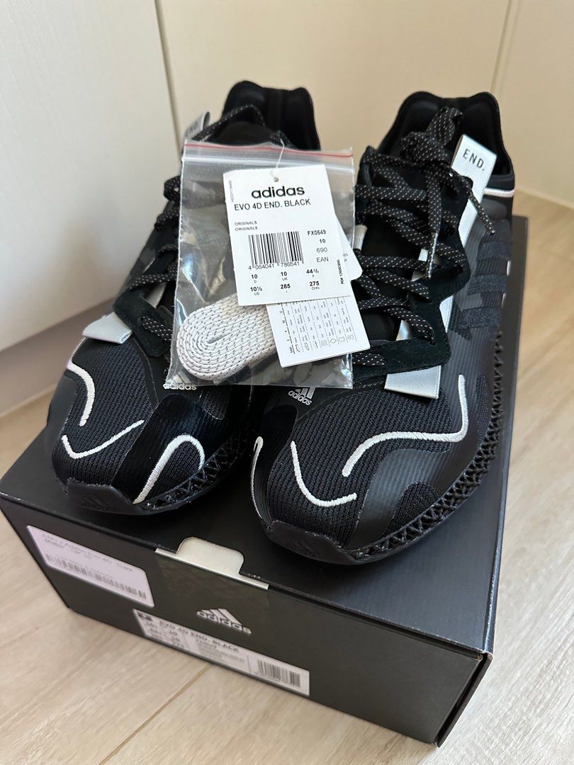 END x Adidas EVO 4D Dark Matter, 男裝, 鞋, 波鞋- Carousell