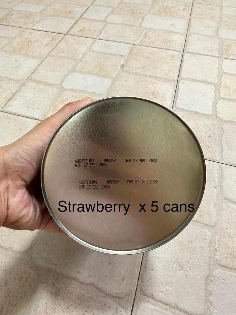 Ensure life milk powder (850g). 5 cans strawberry flavor . Per can 30