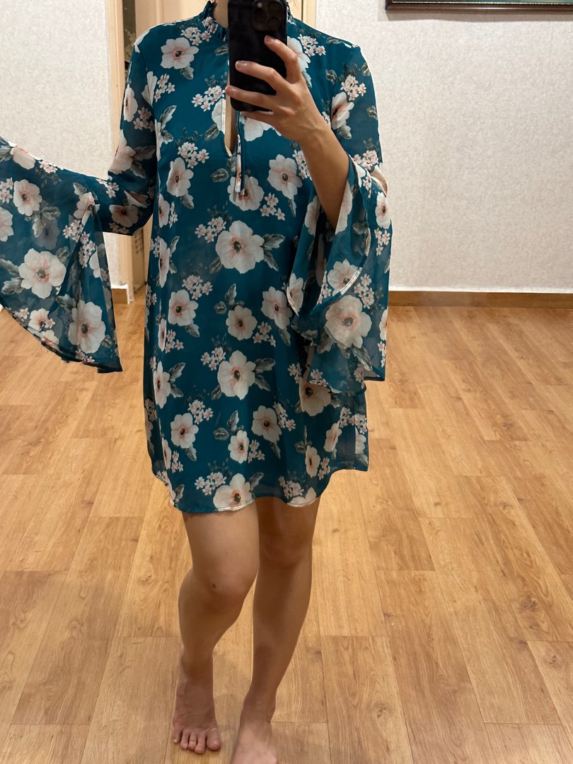 Aqua green top dress forever 21