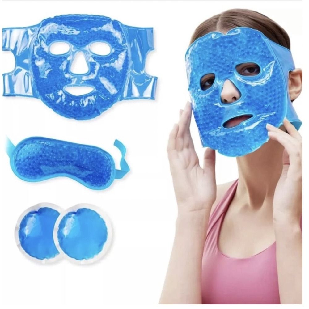 Gel Hot Ice Pack Cooling Face Mask Headache Relief Puffy Eyes