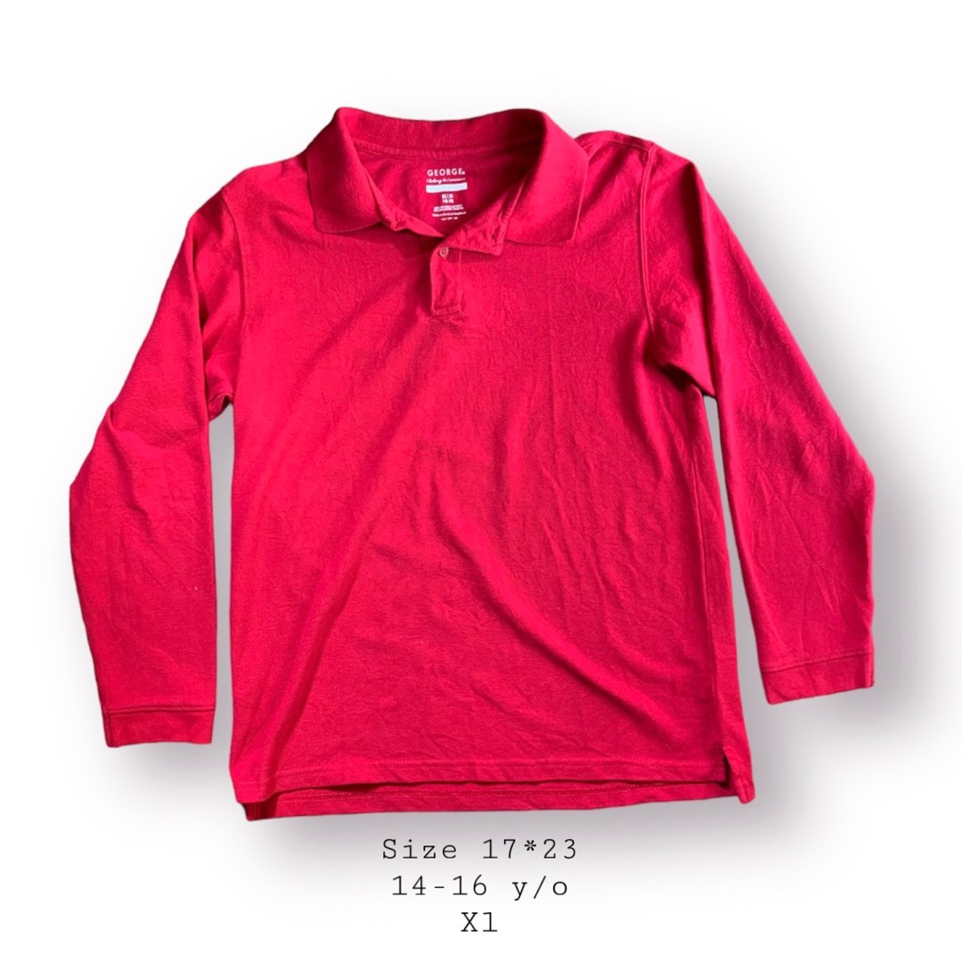 George long sleeve polo shirt Men s Fashion Tops Sets Tshirts