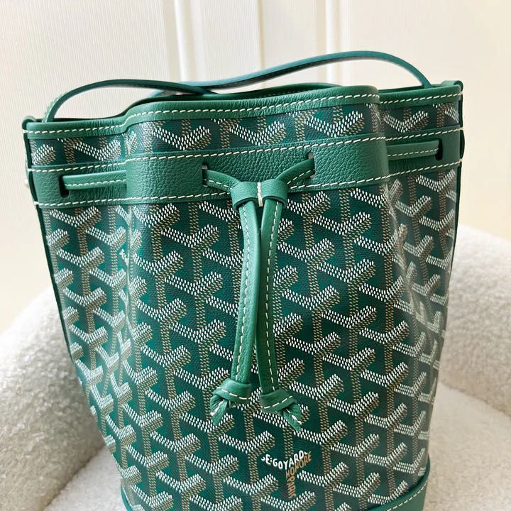 Goyard Belvedere PM GREEN, Luxury, Bags & Wallets on Carousell