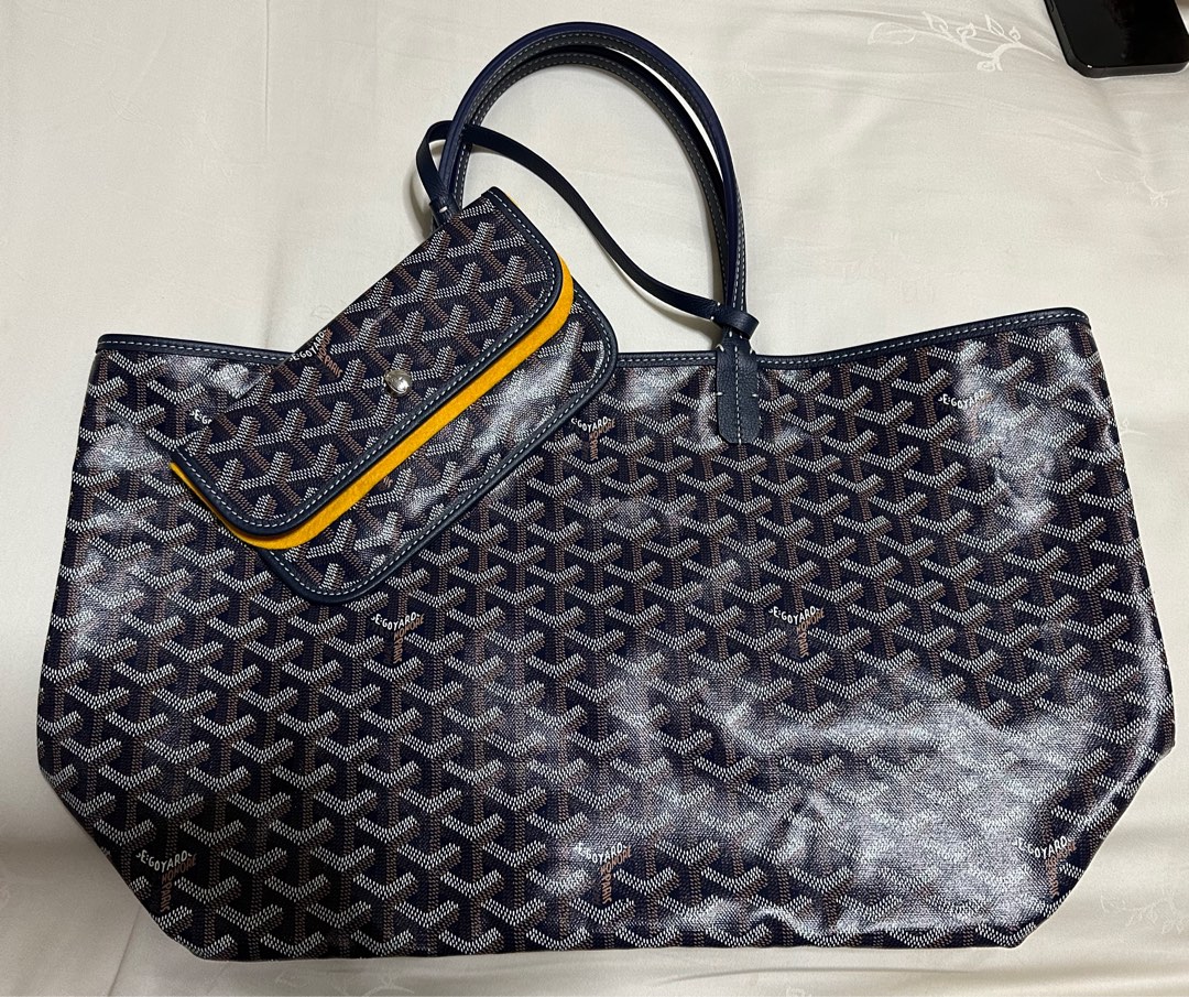 Goyard St Louis Pm Size Green & Navy, Women's Fashion, Bags & Wallets, Tote  Bags on Carousell