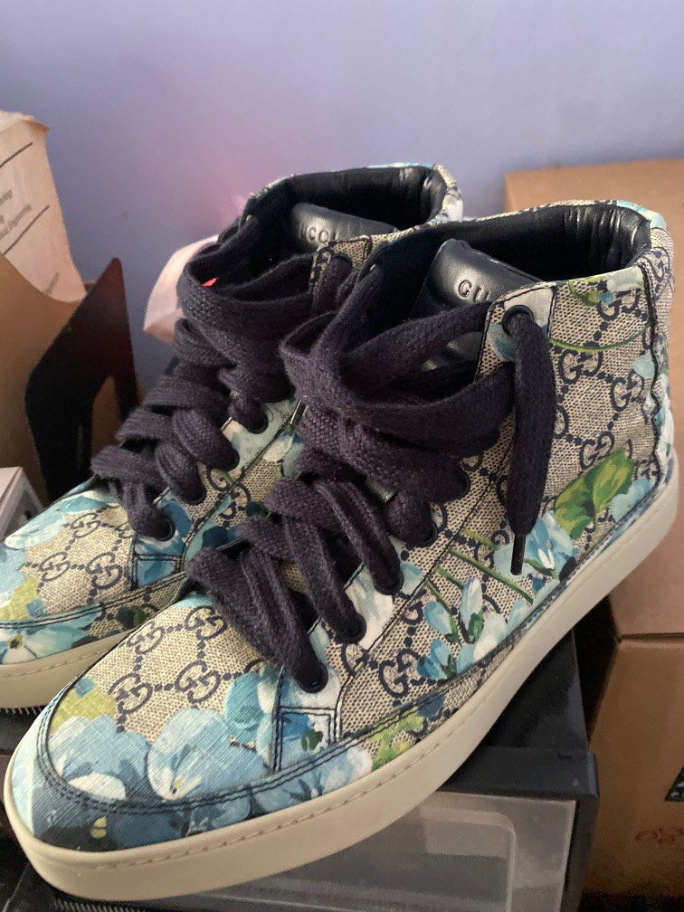 Gucci floral high top sneakers online
