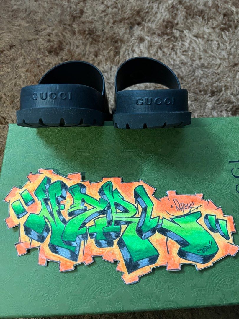 Gucci graffiti slides on sale