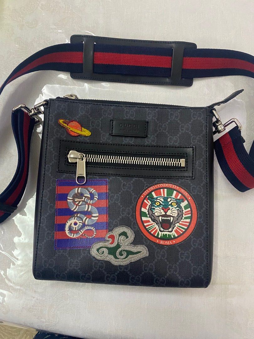 Gucci messenger shop bag patches