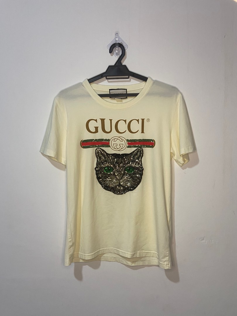 Gucci mystic cat shirt top