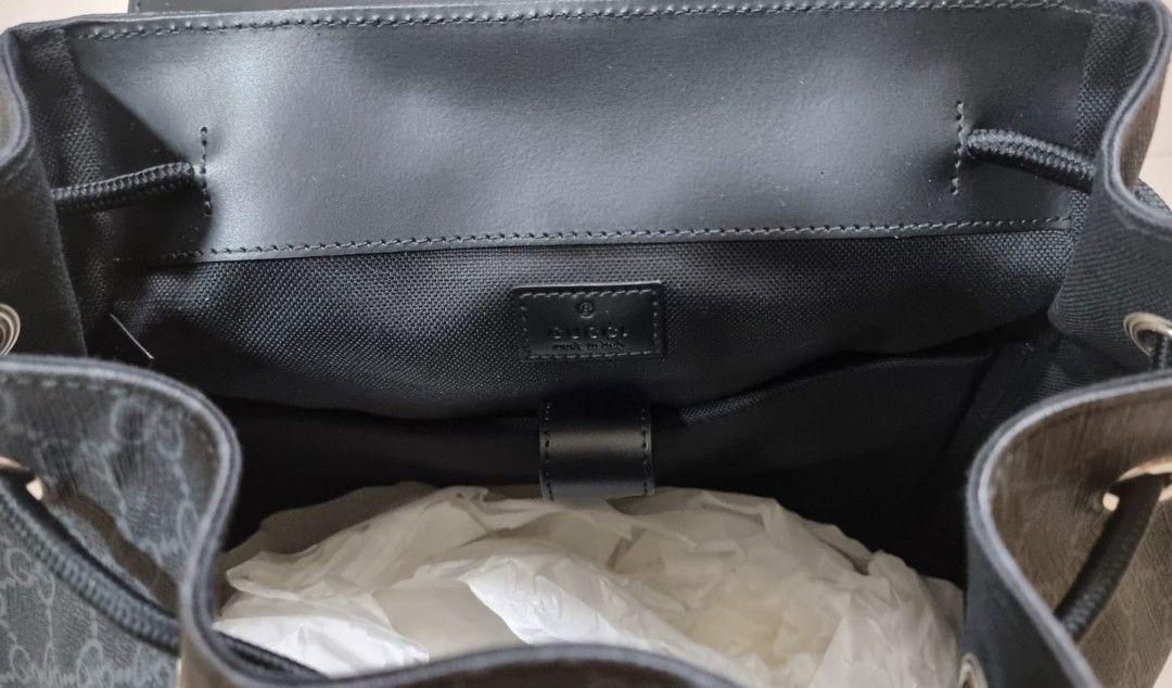 GUCCI Supreme Black Backpack, Luxury, Bags & Wallets on Carousell