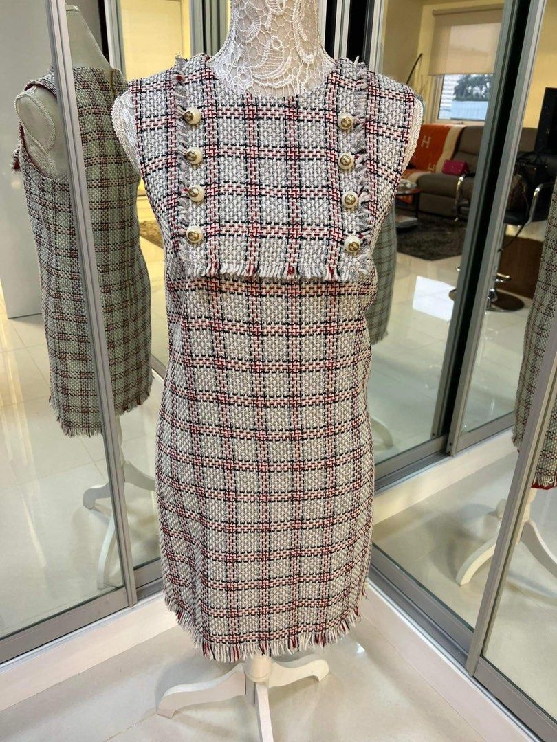 Gucci Tweed Dress with Blazer