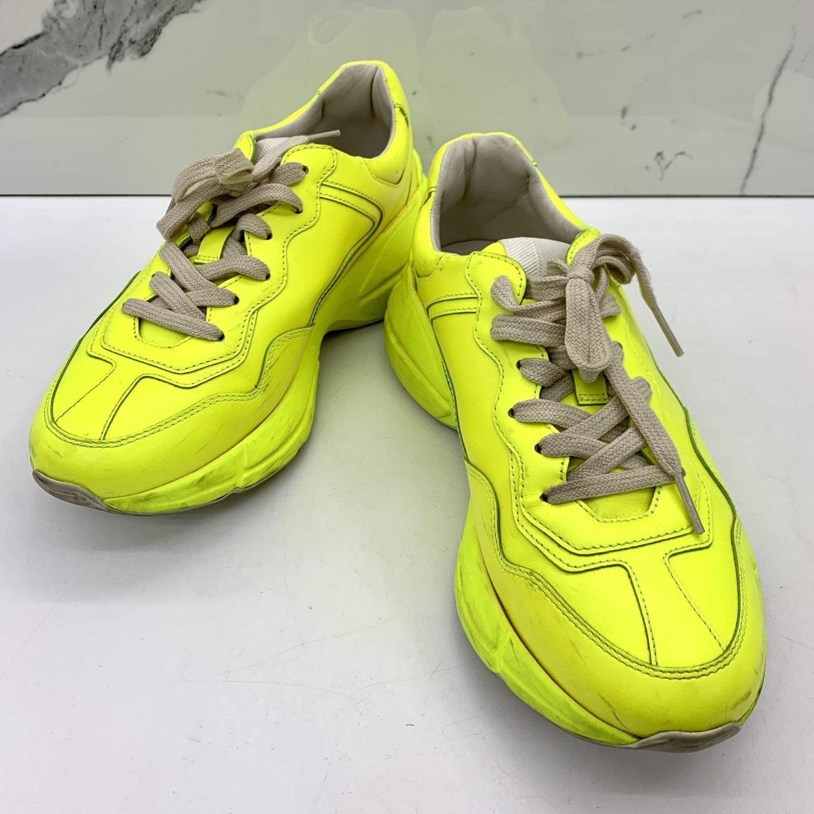 GUCCI YELLOW RHYTON SNEAKERS 237019595 WE Luxury Sneakers
