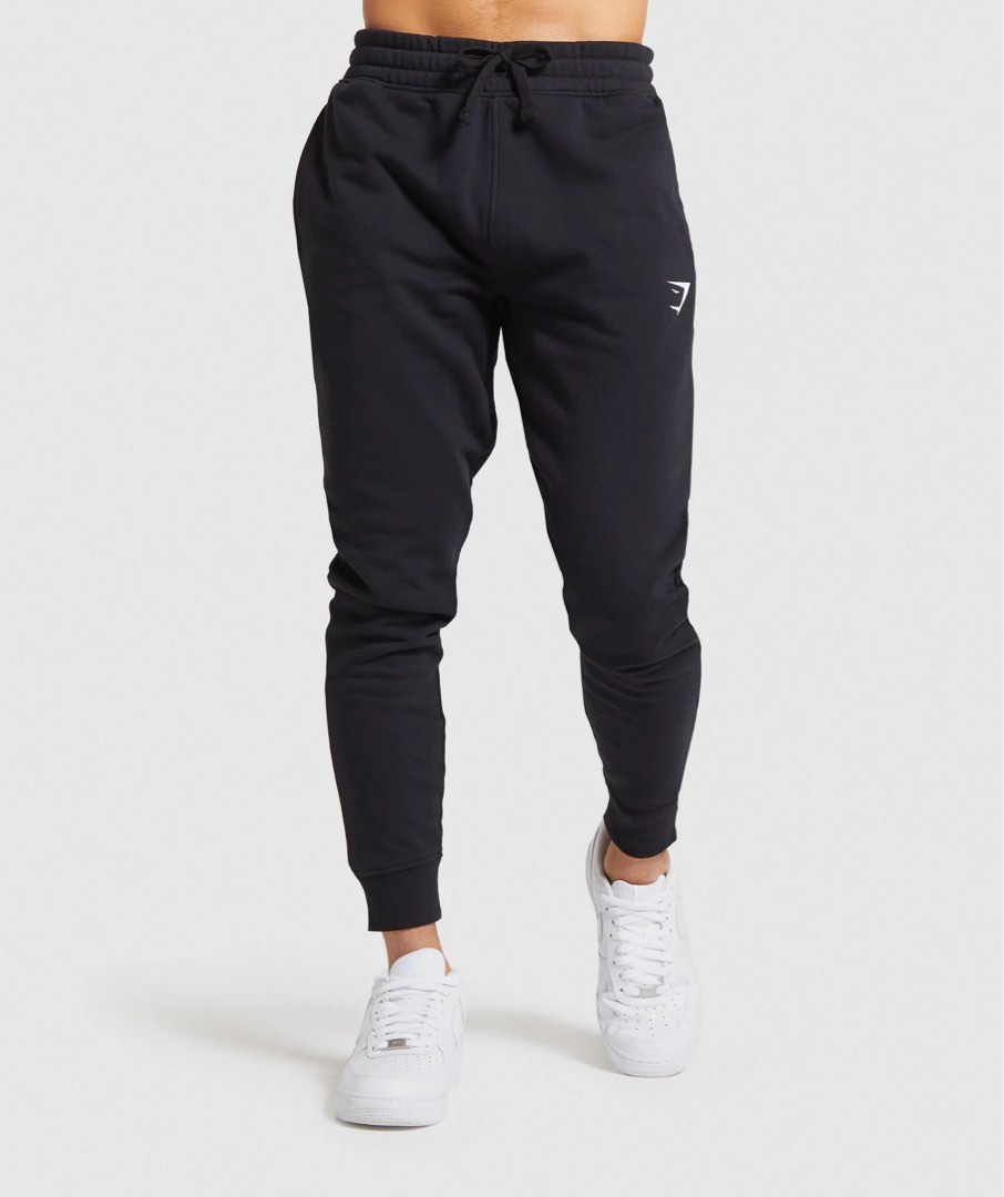 Gymshark Crest Joggers, Men's Fashion, Bottoms, Joggers on Carousell