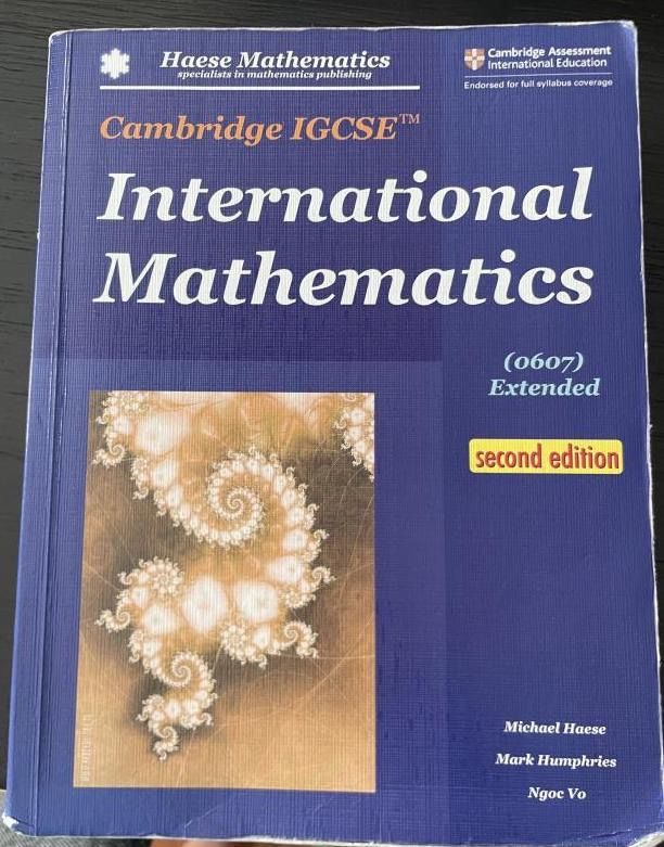 Haese Mathematics Cambridge IGCSE International Mathematics (0607 ...