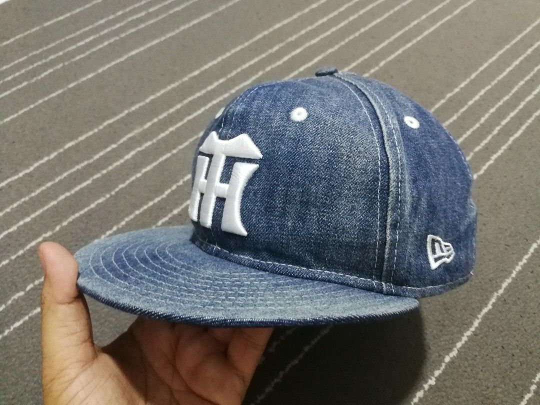 HANSHIN TIGERS X new era denim cap 60.6 cm Men s Fashion Watches Accessories Cap Hats on Carousell