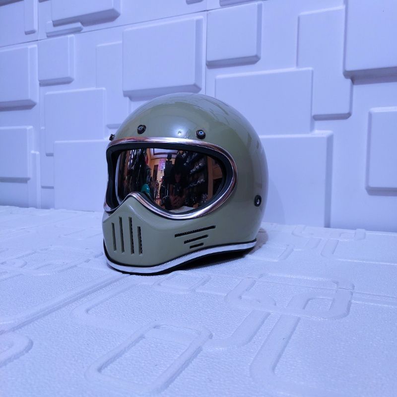 HELM CAKIL M30 FULLFACE SIMPSON BANDIT RETRO CLASSIC Motor di