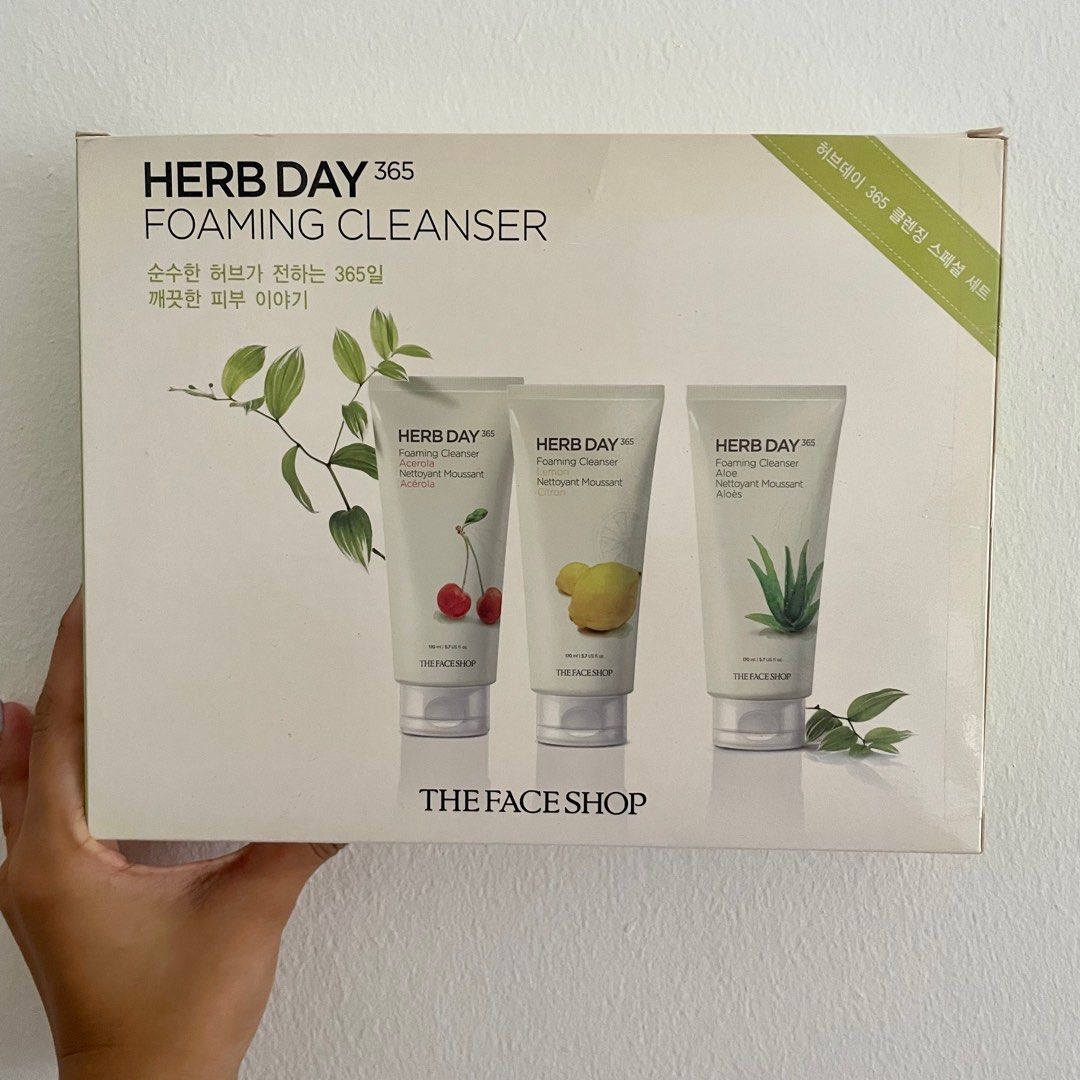 Herb Day foaming cleanser set, Beauty & Personal Care, Face, Face Care