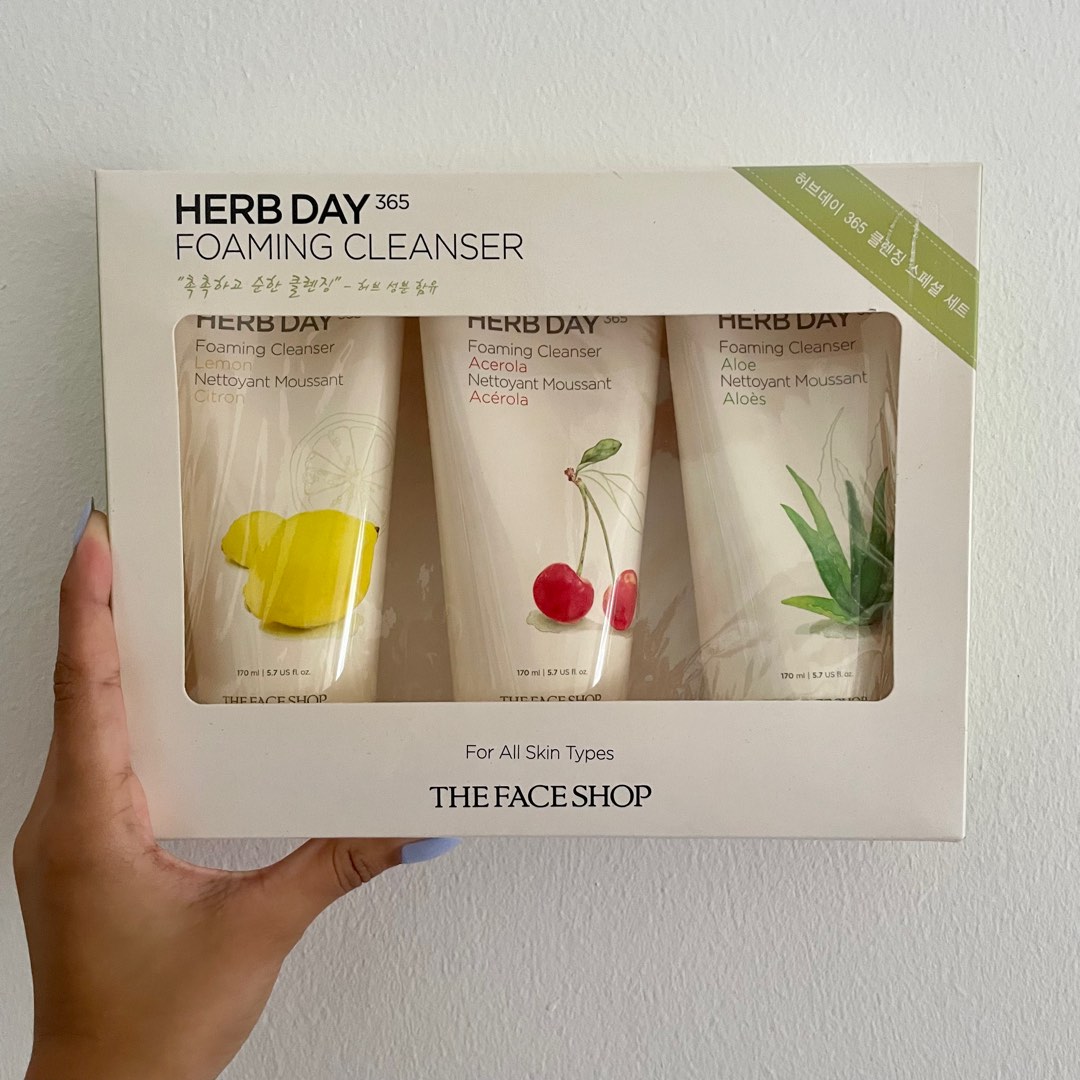 Herb Day foaming cleanser set, Beauty & Personal Care, Face, Face Care