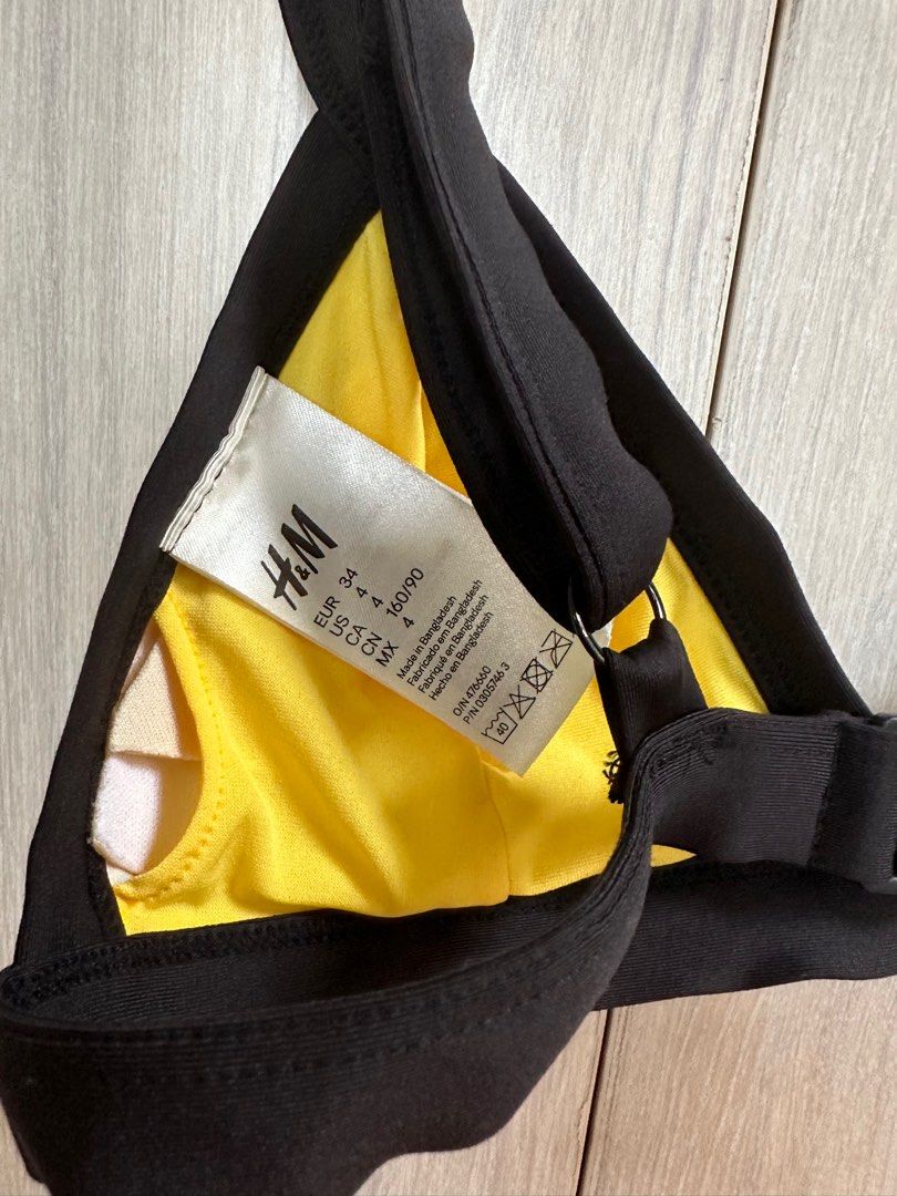 H&M yellow bikini set on Carousell