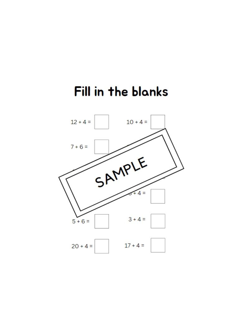 Holiday Printable Math Exercise, Everything Else on Carousell