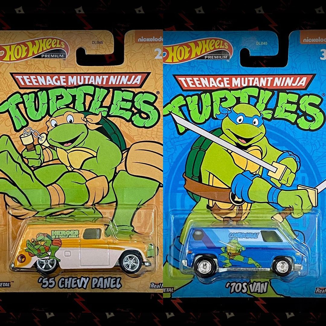 Hot Wheels Tortues Ninja - 55 Chevy Panel Van - échelle 1/64 - Occasion