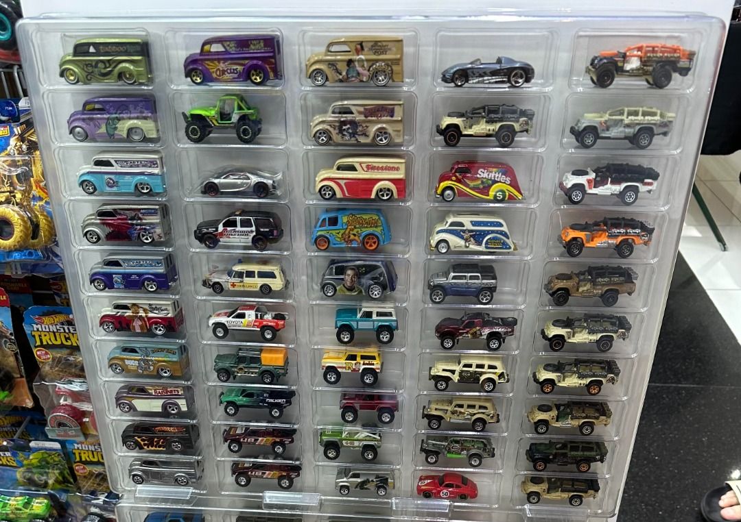 Hot wheels 50 car display case hot sale