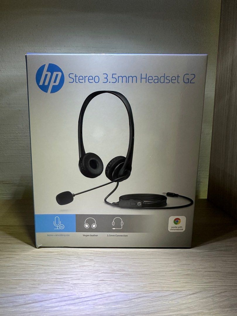 HP Stereo Headset on Headphones Headsets 3.5mm G2, & Audio, Carousell