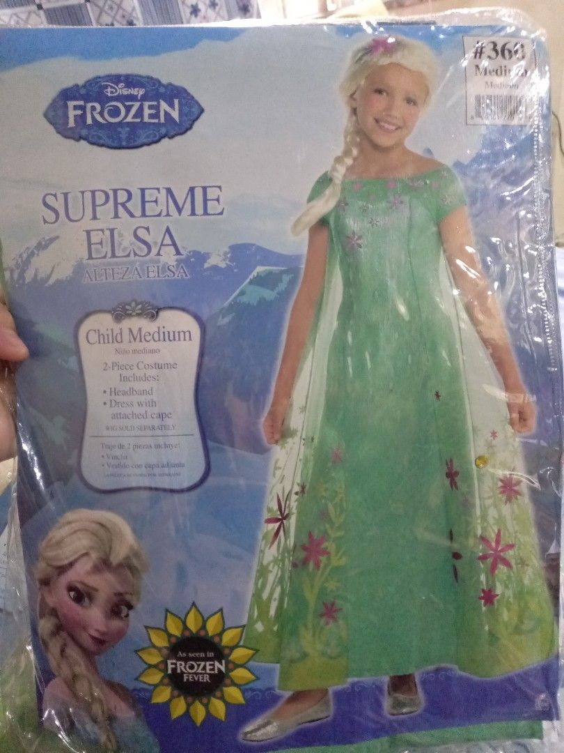 Imported Disney Frozen Fever Elsa Premium Costume Babies Kids