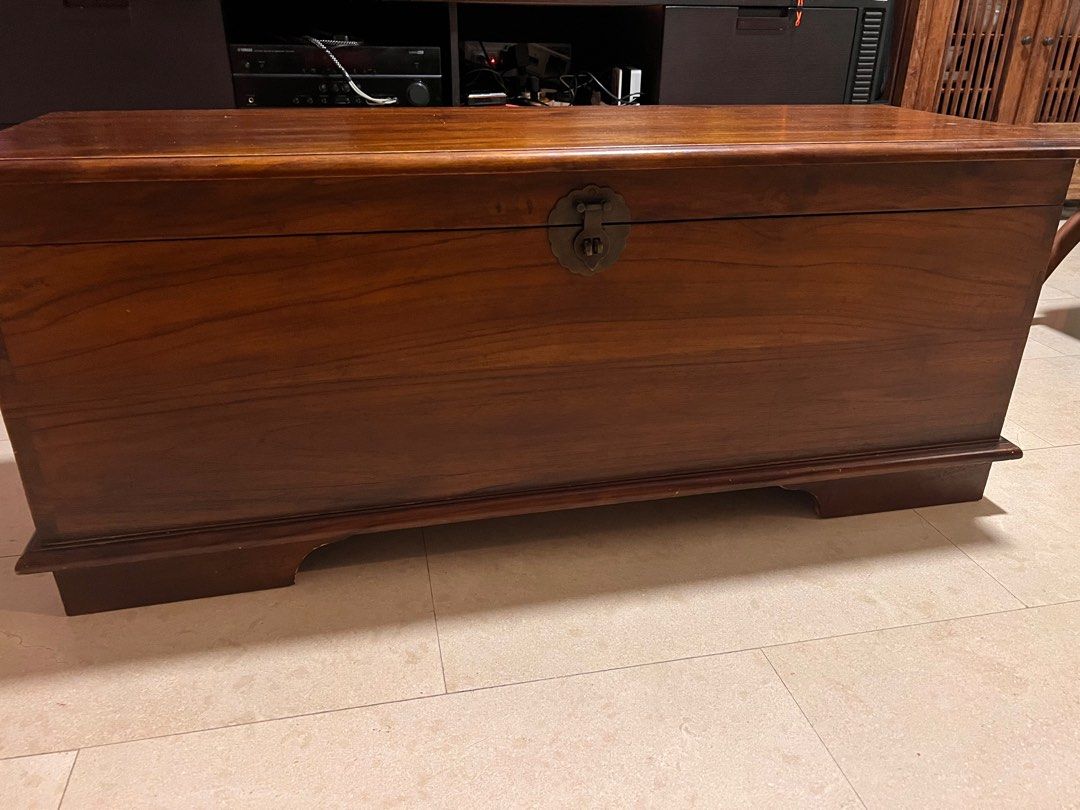 Indonesian Teak wood chest, Furniture & Home Living, Furniture, Other