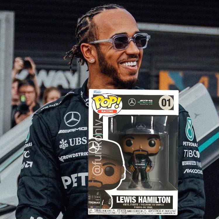 FUNKO POP Racing: Lewis Hamilton 01 AMG Petronas Vinyl Figure BNIB