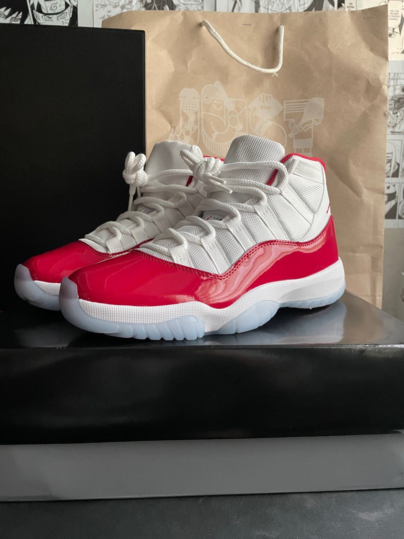 Jordan 11 cherry, Men's Fashion, Footwear, Sneakers on Carousell