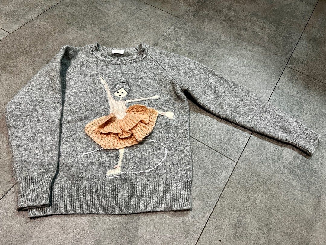 Girls wool top sweater
